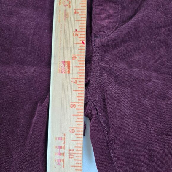 AG Adriano Goldschmied Women’s Burgundy Corduroy Super Skinny Jeans Sizez 27 - Picture 7 of 14